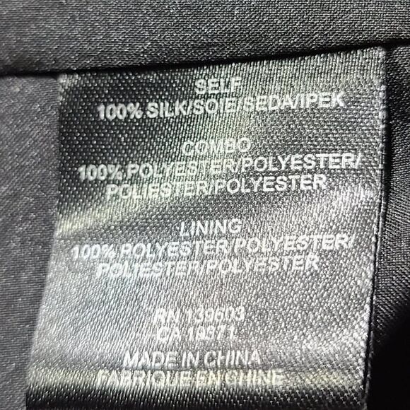 4c Black tank dress abstract blue bottom hemmed - Picture 11 of 12